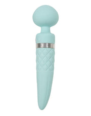 Pillow Talk - Sultry - Roterende Wand & G-spot Vibrator - Met verwarmingsfunctie - Lichtblauw