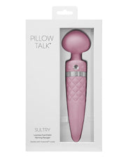 Pillow Talk - Sultry - Roterende Wand & G-spot Vibrator - Met verwarmingsfunctie - Dusty Rose
