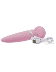 Pillow Talk - Sultry - Roterende Wand & G-spot Vibrator - Met verwarmingsfunctie - Dusty Rose