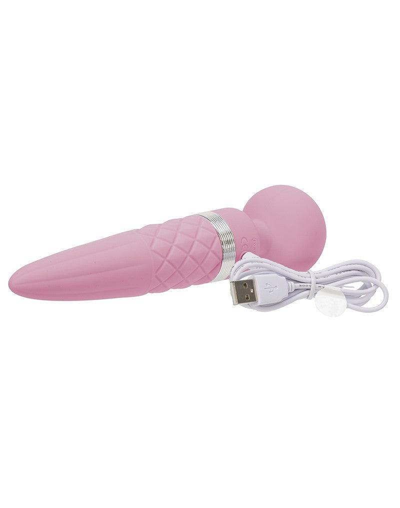 Pillow Talk - Sultry - Roterende Wand & G-spot Vibrator - Met verwarmingsfunctie - Dusty Rose