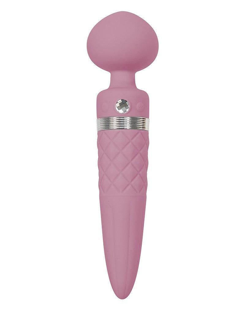 Pillow Talk - Sultry - Roterende Wand & G-spot Vibrator - Met verwarmingsfunctie - Dusty Rose