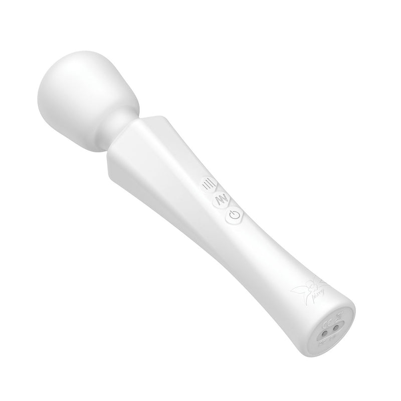 Pixey - Aqua Mini Wand Vibrator - The White Edition - Sterke en Stille Motor - Wit