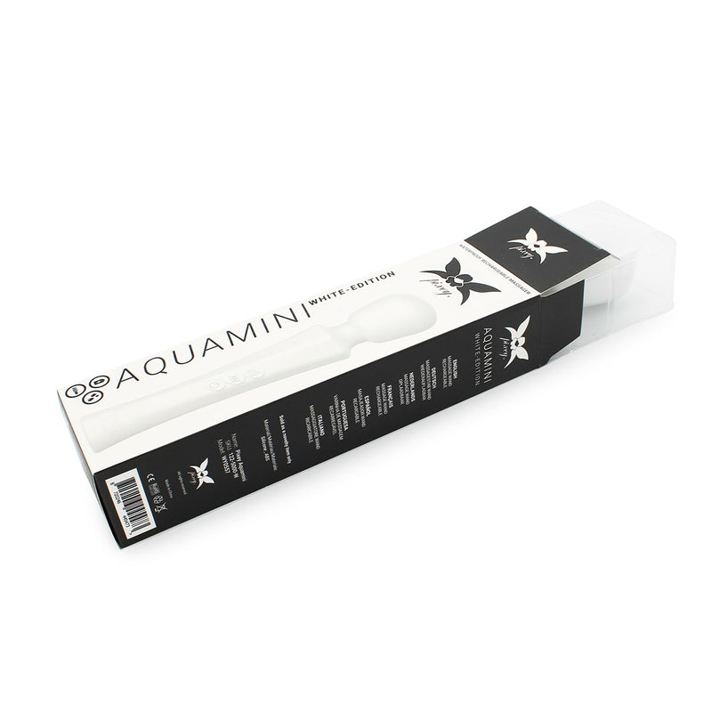 Pixey - Aqua Mini Wand Vibrator - The White Edition - Sterke en Stille Motor - Wit
