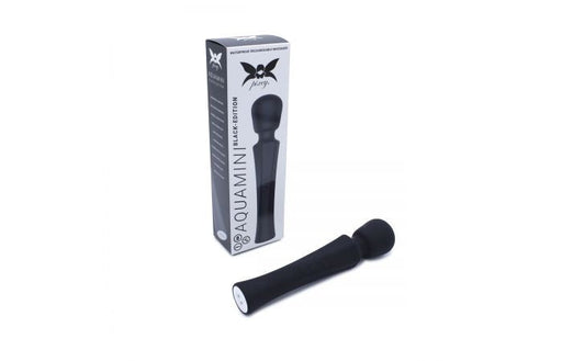 Pixey - Aqua Mini Wand Vibrator - Zwart