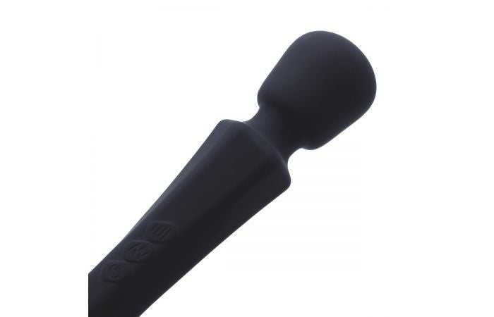 Pixey - Aqua Mini Wand Vibrator - Zwart