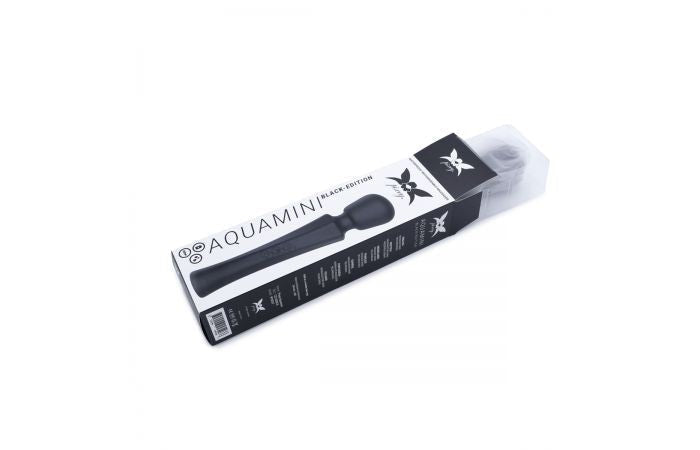 Pixey - Aqua Mini Wand Vibrator - Zwart