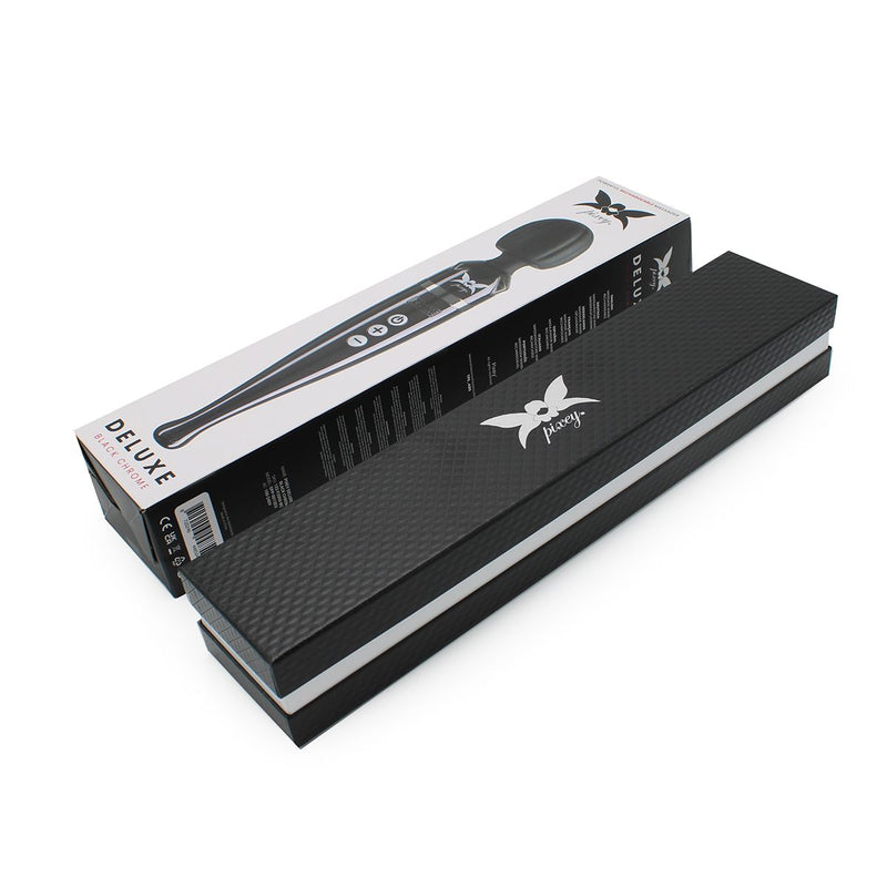 Pixey DeLuxe - Black Chrome Edition - Oplaadbare Wand Vibrator - de krachtigste die er is
