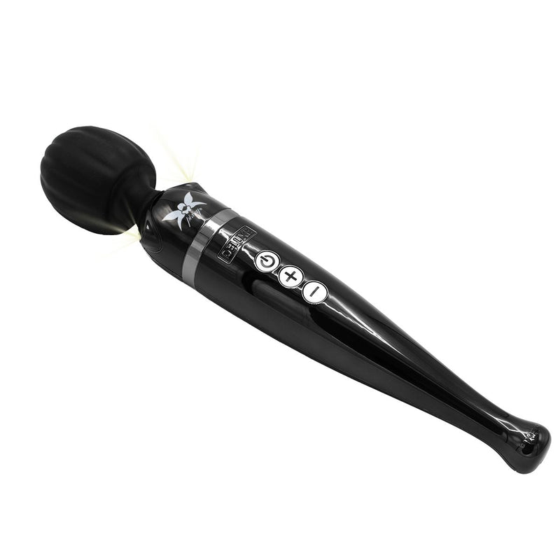 Pixey DeLuxe - Black Chrome Edition - Oplaadbare Wand Vibrator - de krachtigste die er is