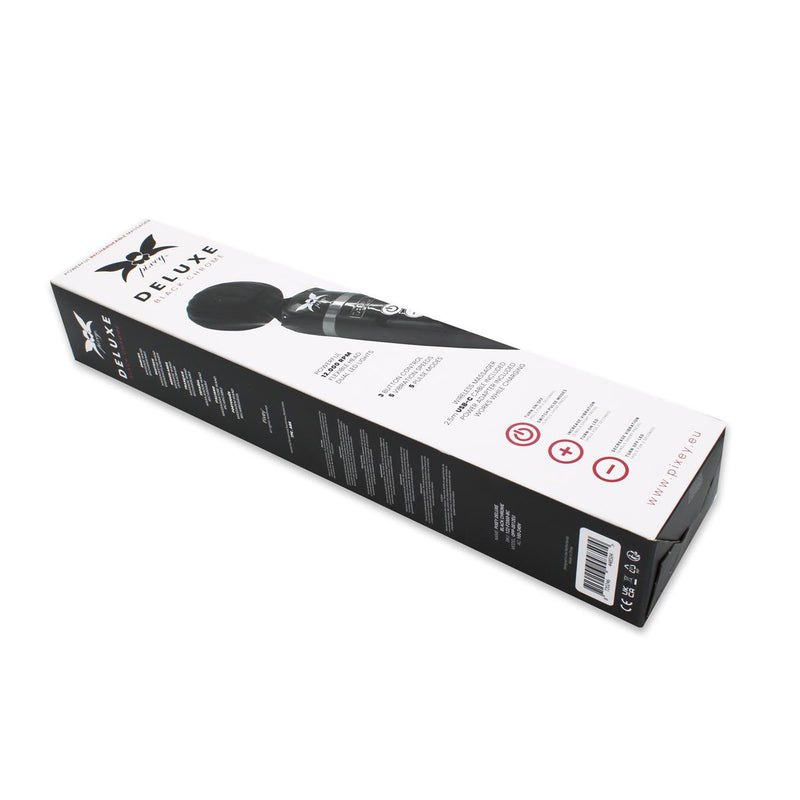 Pixey DeLuxe - Black Chrome Edition - Oplaadbare Wand Vibrator - de krachtigste die er is