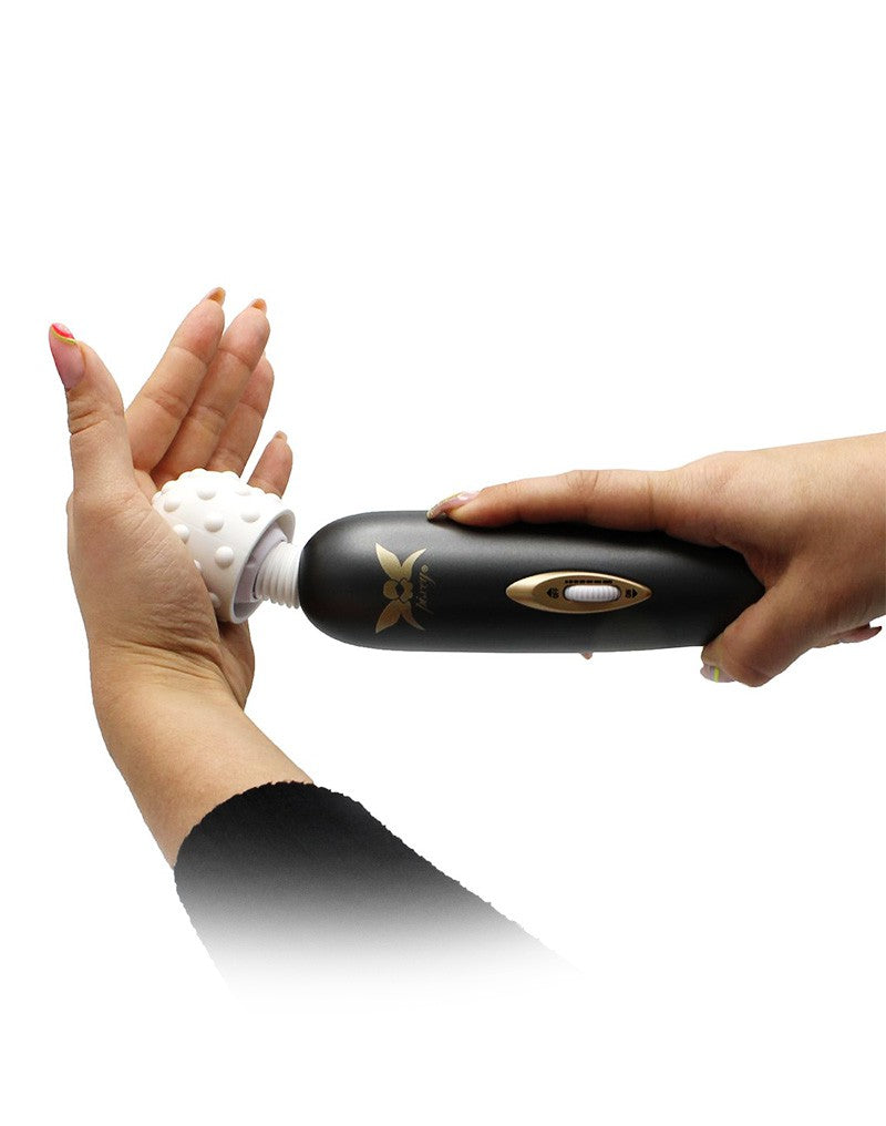 Pixey - Exceed V2 - Wand Vibrator met Beweegbare Kop - Zwart
