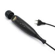 Pixey Turbo - Wand Vibrator - Massager - Black Edition - Met Twee Opzetstukken