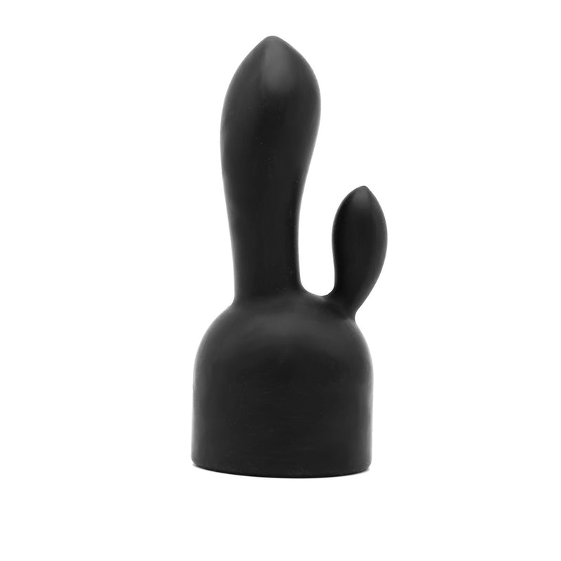Pixey Turbo - Wand Vibrator - Massager - Black Edition - Met Twee Opzetstukken