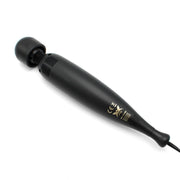 Pixey Turbo - Wand Vibrator - Massager - Black Edition - Met Twee Opzetstukken