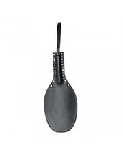 Rimba- Lederen Plak - Paddle - Handvat met Studs - Zwart