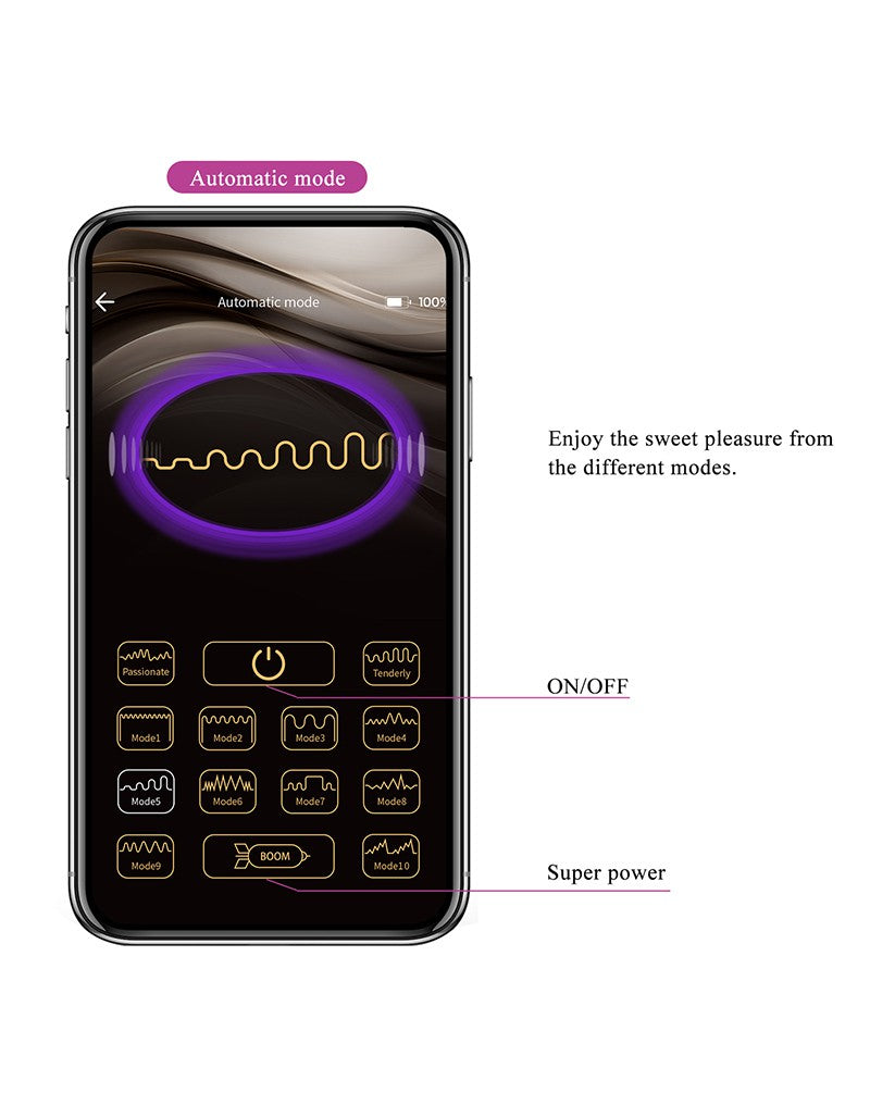 Pretty Love - August - G-Spot Vibrator - Met App Control - Dieproze