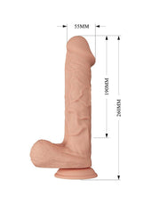 Pretty Love - Bergrisi - Dildo - Realistische Vibrerende Dildo - Lengte 26 cm - Met Afstandsbediening - Lichte Huidskleur - Geeft Levensechte Ervaring