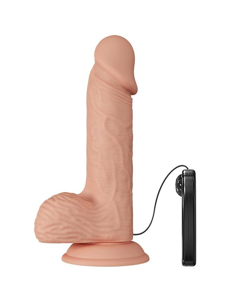 Pretty Love - Catoblepas - Realistische Vibrerende Dildo - Lengte 206 mm - Met Afstandsbediening - Lichte Huidskleur - Geeft Levensechte Ervaring