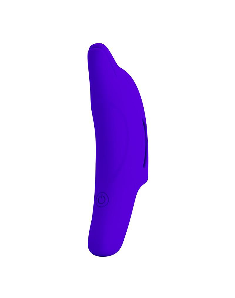 Pretty Love - Delphini - Vinger Vibrator - Paars - Siliconen - USB Oplaadbaar - 10 standen