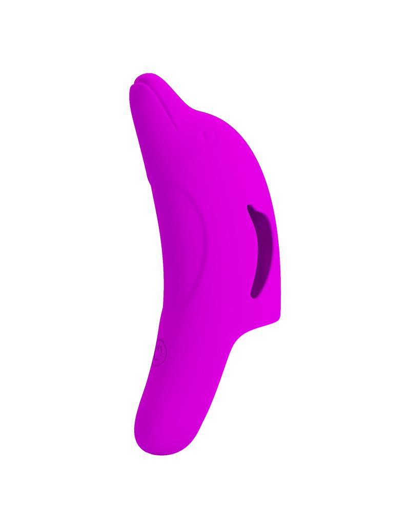 Pretty Love - Delphini - Vinger Vibrator - Roze - Siliconen - USB Oplaadbaar - 10 standen
