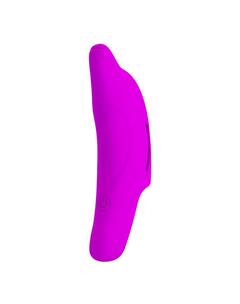 Pretty Love - Delphini - Vinger Vibrator - Roze - Siliconen - USB Oplaadbaar - 10 standen