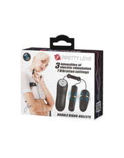 Pretty Love - Electrosex Bullet Vibrator Set - Zwart