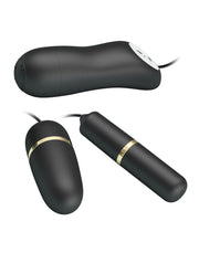 Pretty Love - Electrosex Bullet Vibrator Set - Zwart