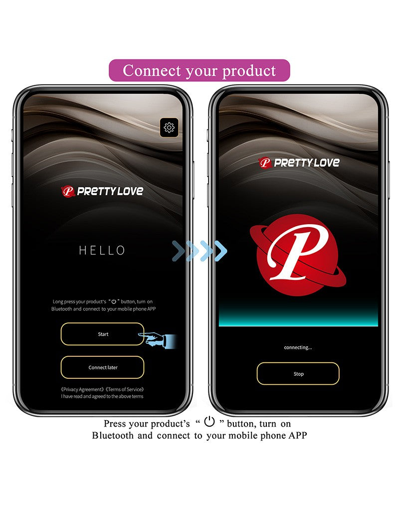 Pretty Love - Elektro Shock E-stim Vibrator Homunculus - Roze