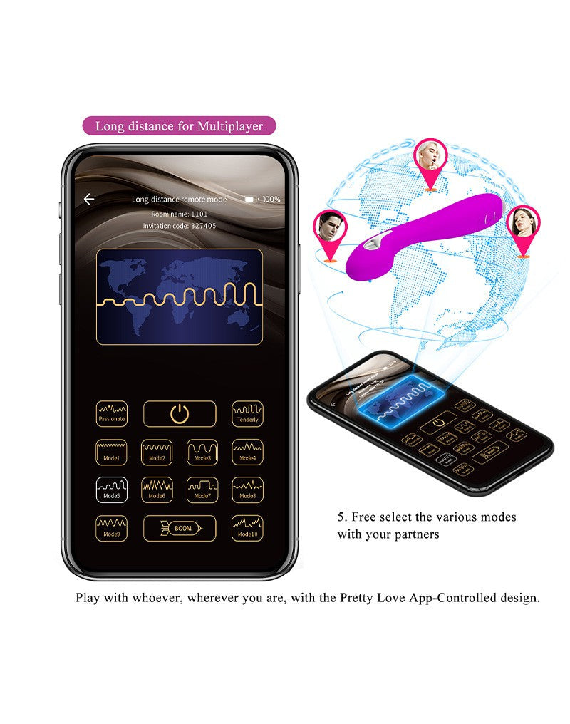 Pretty Love - Elektro Shock E-stim Vibrator Homunculus - Roze