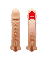 Pretty Love - Emmit - Penis Sleeve Met geribbeld ontwerp - Lichte Huidskleur