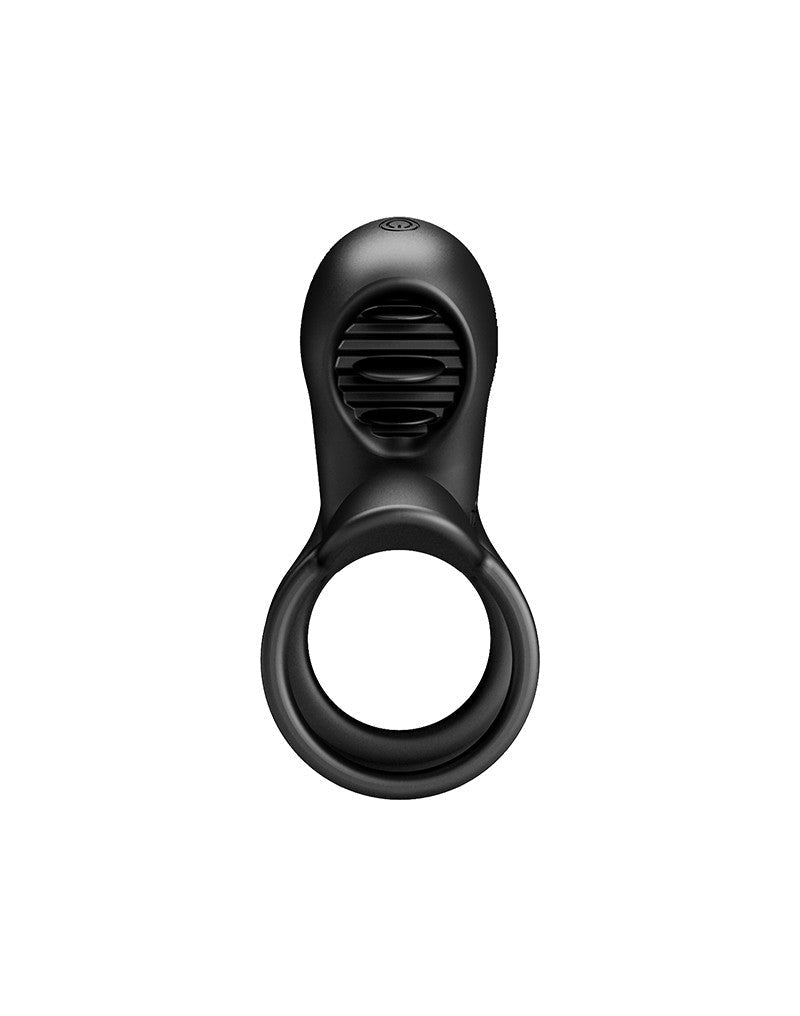 Pretty Love - Jammy - Cockring Vibrator met Clitoris Stimulator - Zwart - Unieke Drievoudige Ringontwerp