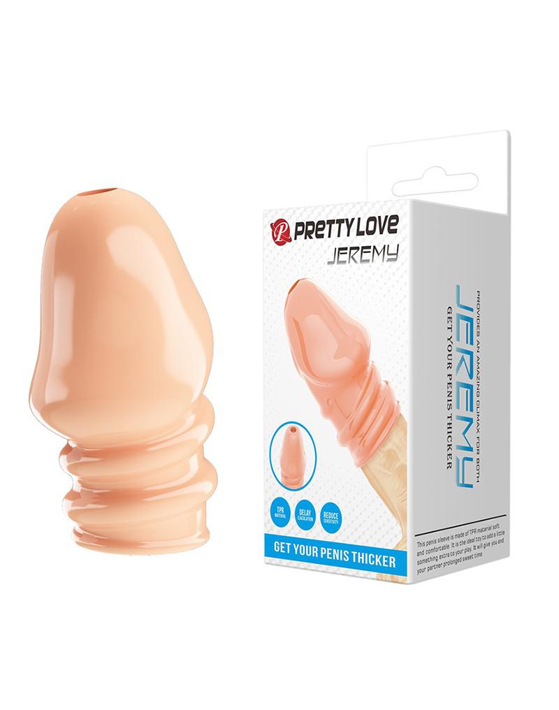 Pretty Love - Jeremy - Penis Sleeve - Cock Sleeve Voor Verminderen Bloedstroom voor Hardere Erecties - Lichte Huidskleur