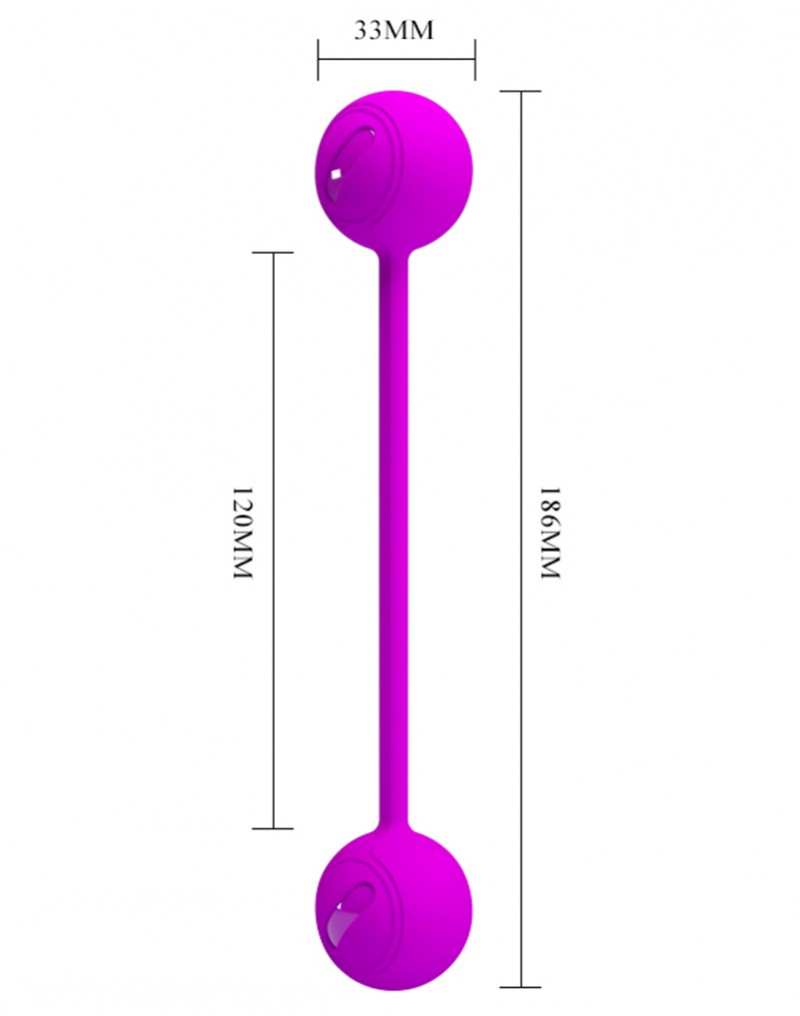 Pretty Love - Kegel Ball III - Vaginale bekkenbodem training Balletjes Met Metalen kogels - Roze
