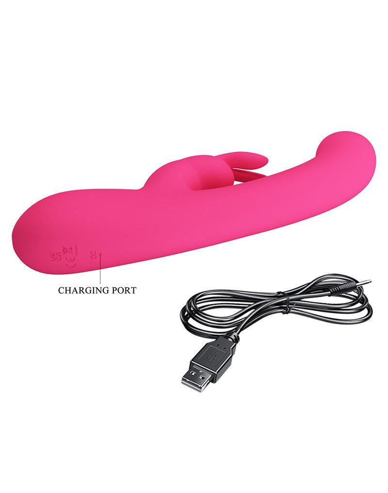 Pretty Love - Lamar - Rabbit Vibrator- Met LCD Display - Roze