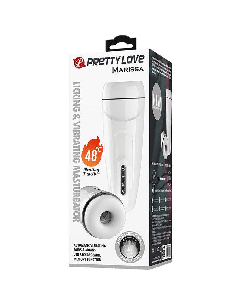 Pretty Love - Marissa - Automatisch Vibrerende Masturbator - Met Verwarmings Lik en Kreunfuncties