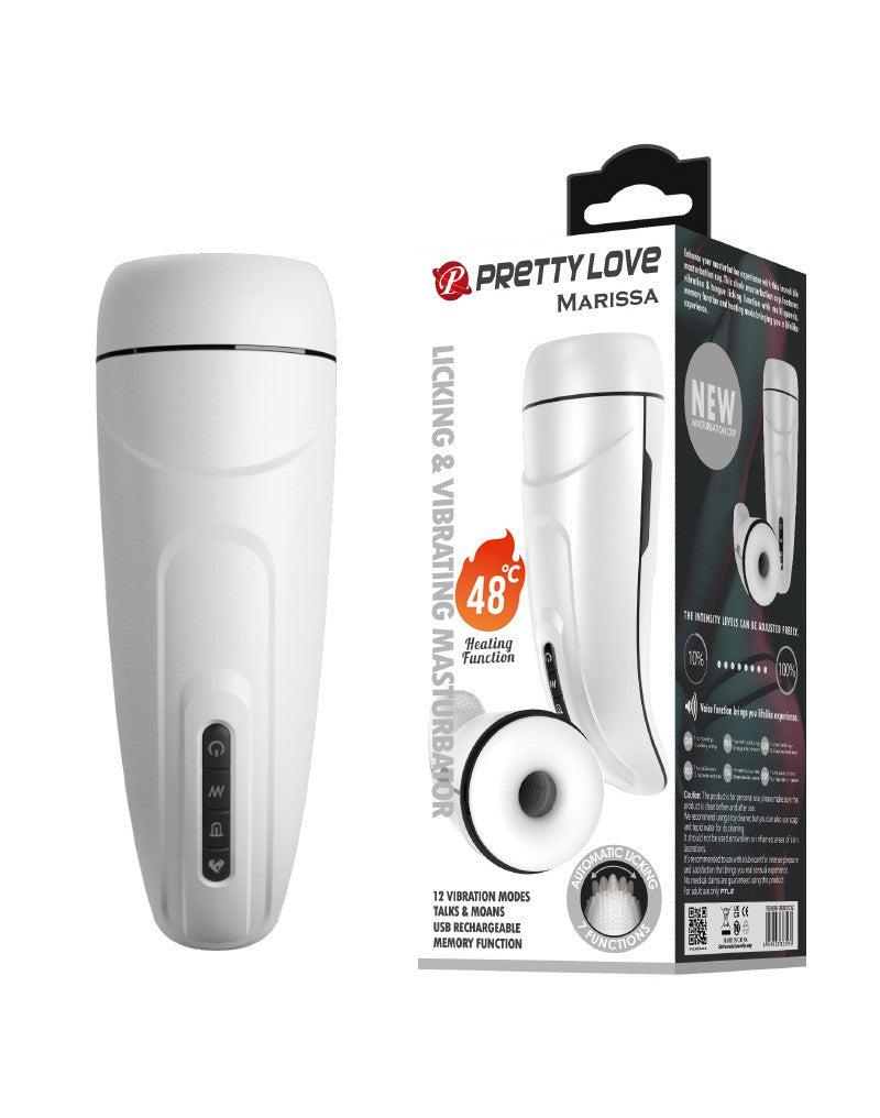 Pretty Love - Marissa - Automatisch Vibrerende Masturbator - Met Verwarmings Lik en Kreunfuncties