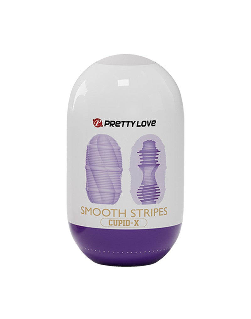 Pretty Love - Masturbator Ei - Smooth Stripes - Lila