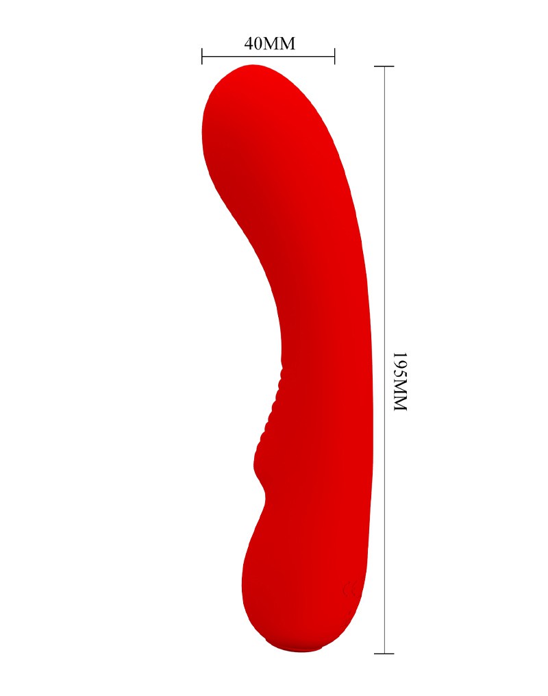 Pretty Love - Matt - G-Spot Vibrator - Flexibele Schacht - 12 Standen - Rood