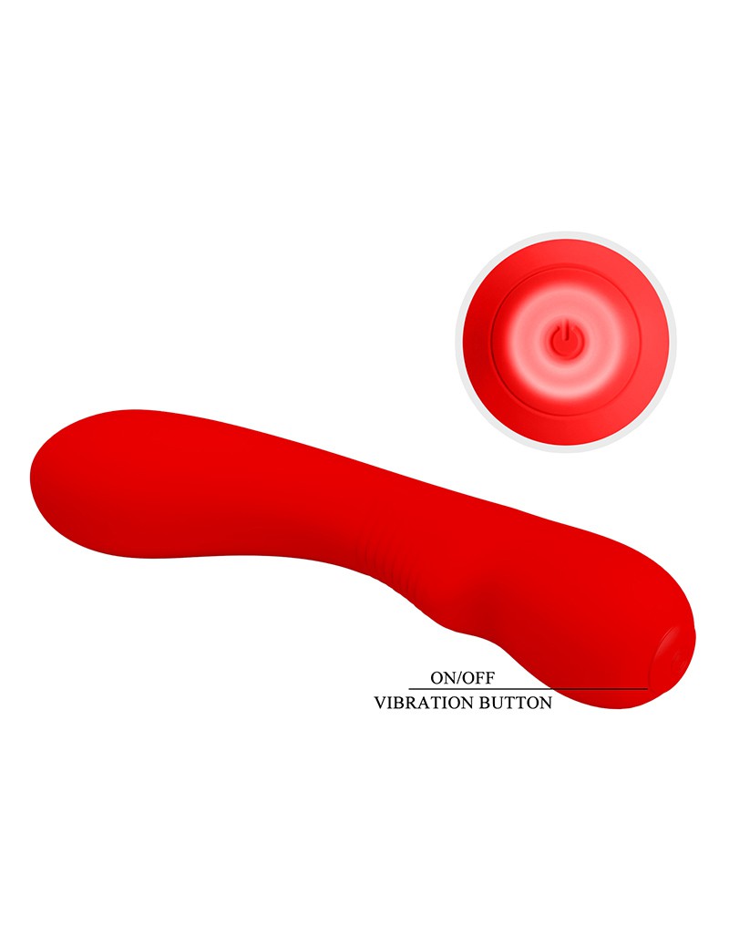 Pretty Love - Matt - G-Spot Vibrator - Flexibele Schacht - 12 Standen - Rood