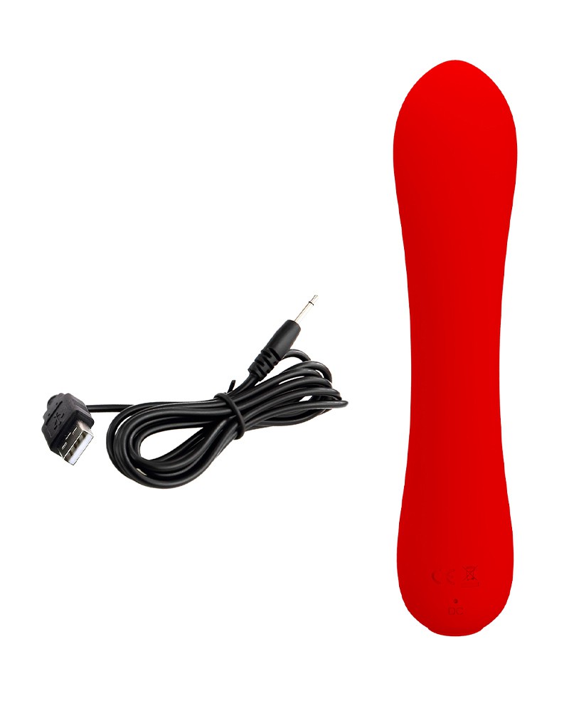 Pretty Love - Matt - G-Spot Vibrator - Flexibele Schacht - 12 Standen - Rood