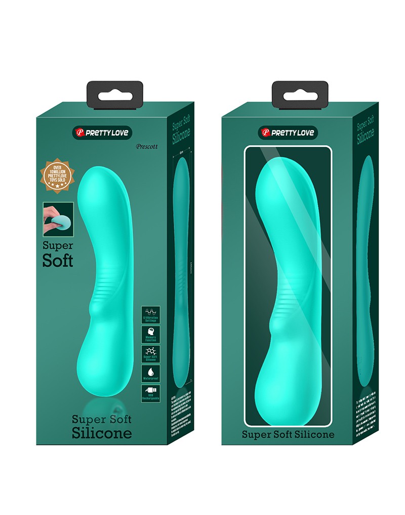 Pretty Love - Matt - G-Spot Vibrator - Flexibele Schacht - 12 Standen -Turquoise