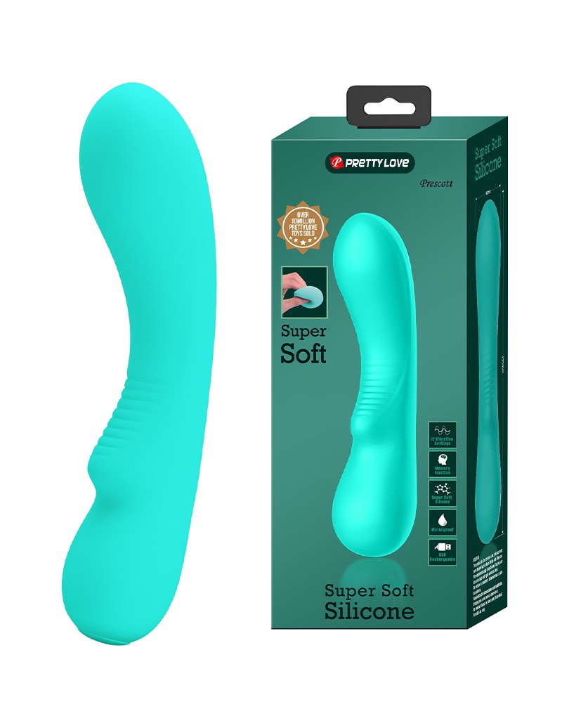 Pretty Love - Matt - G-Spot Vibrator - Flexibele Schacht - 12 Standen -Turquoise