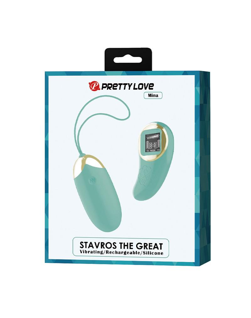 Pretty Love - Mina - Vibrerend Eitje - Afstandsbediening met LCD Display - Lichtblauw