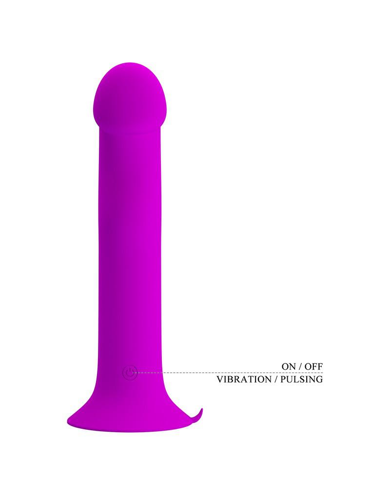 Pretty Love - Murray - Vibrerende Dildo - 19 cm - Dieproze - USB Oplaadbaar - Siliconen