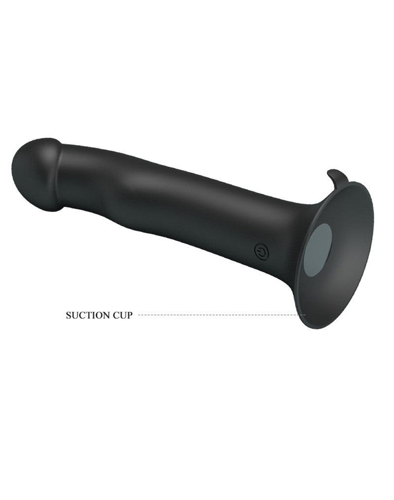 Pretty Love - Murray - Vibrerende Dildo - 19 cm - Zwart - USB Oplaadbaar - Siliconen