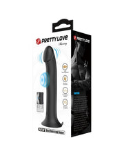 Pretty Love - Murray - Vibrerende Dildo - 19 cm - Zwart - USB Oplaadbaar - Siliconen