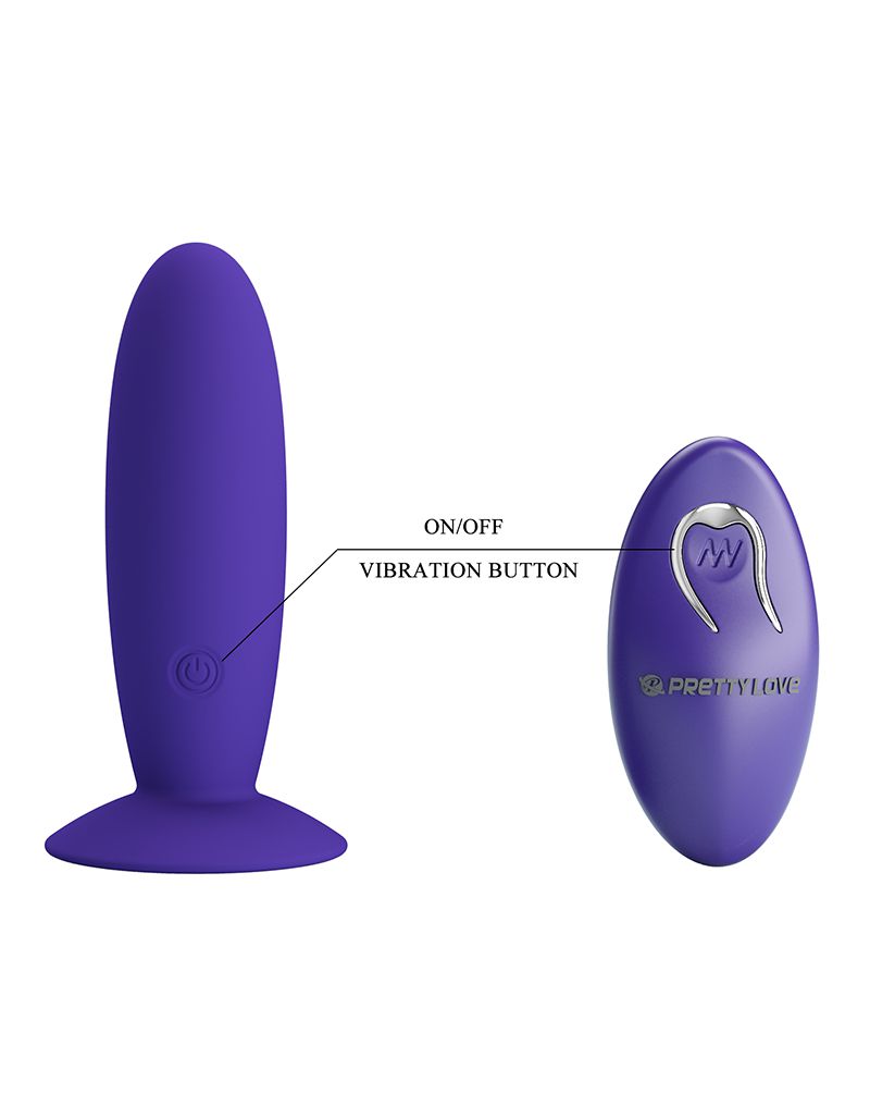 Pretty Love - Murray Youth - Vibrerende Buttplug - Met Afstandsbediening - Paars