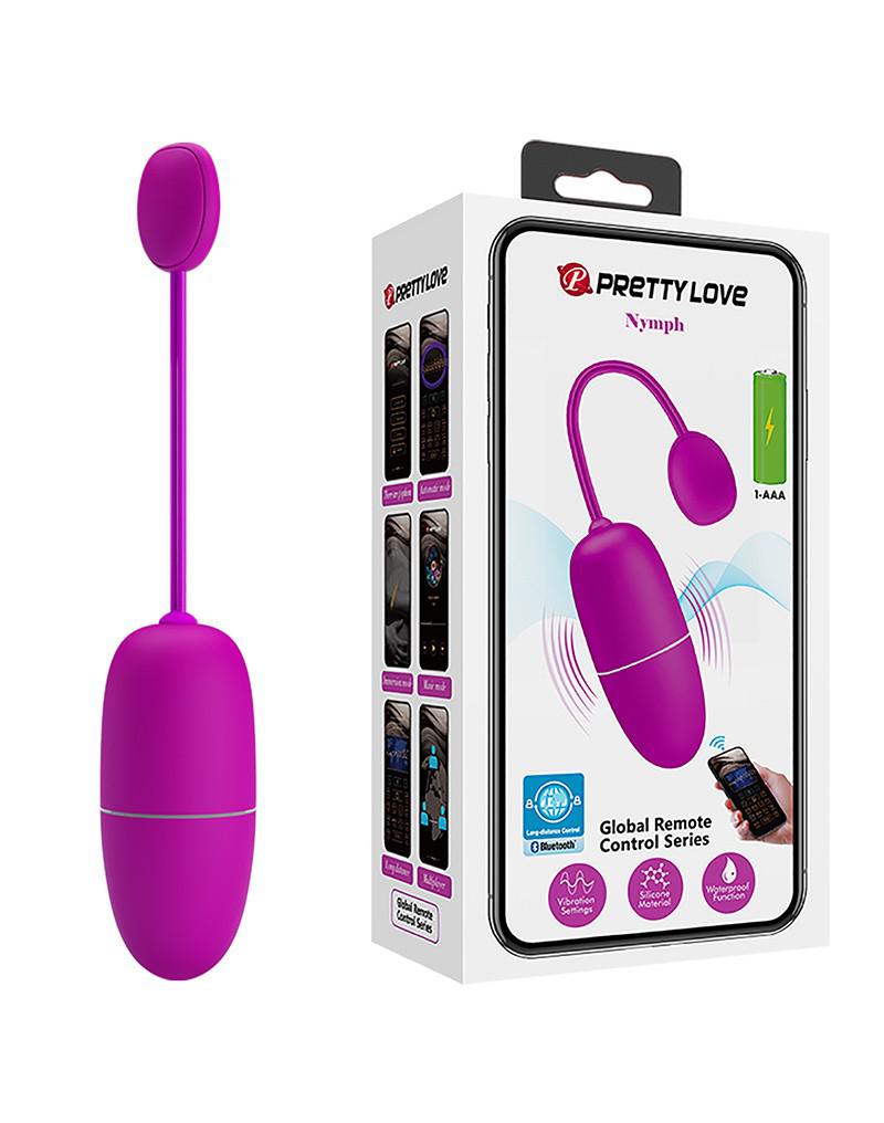 Pretty Love - Nymph - Vibrerend eitje - Met App Control - Dieproze