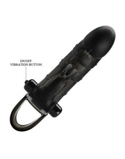 Pretty Love - Cuper - Penis Sleeve Met Clitoris Stimulator - Zwart