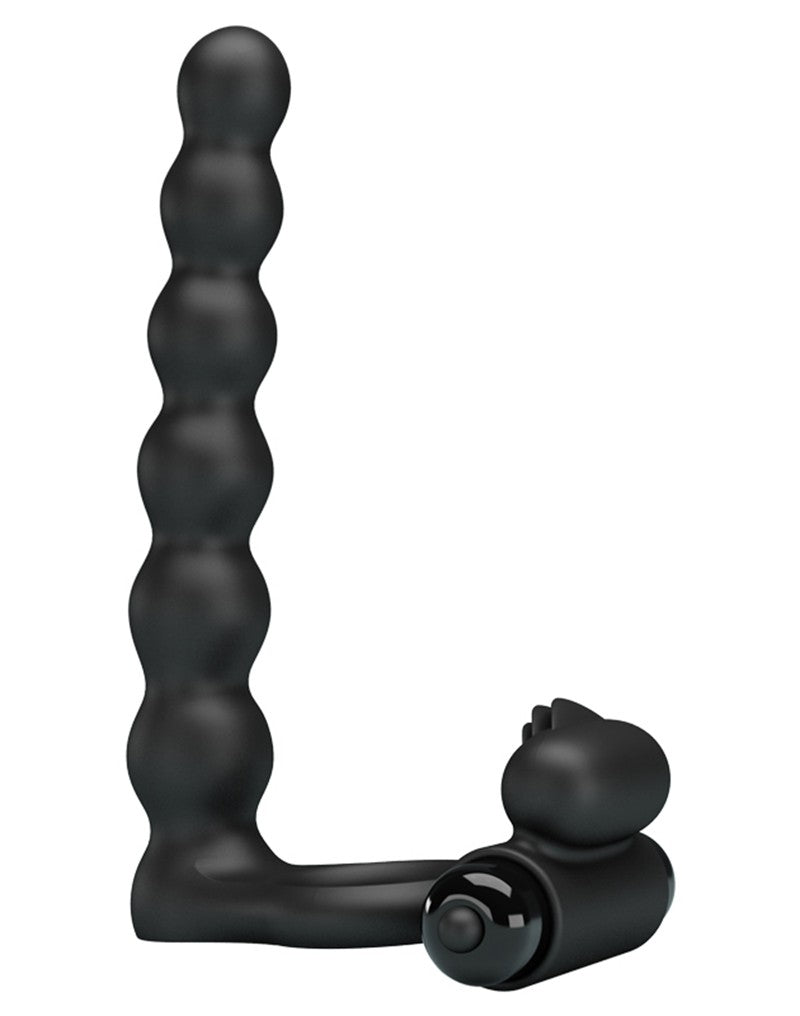 Pretty Love - Hercules - Vibrerende Cockring Met Buttplug - Zwart