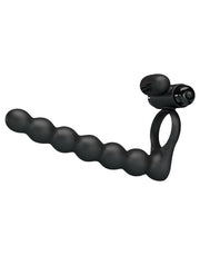Pretty Love - Hercules - Vibrerende Cockring Met Buttplug - Zwart